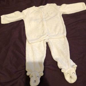 All white carters two piece set